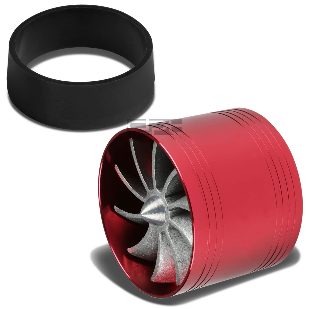 UNIVERSAL RED AIR INTAKE TURBONATOR ADAPTER FUEL GAS SAVING VORTEX PROPELLER eBay