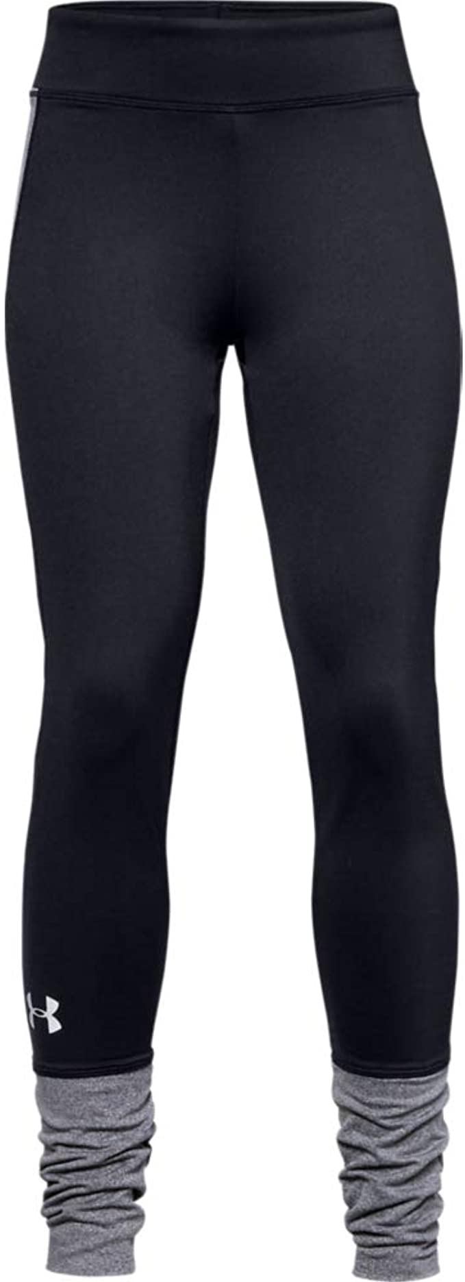 New Under Armour Girl/'s ColdGear Leggings Fitness Fit Size X-Large Black