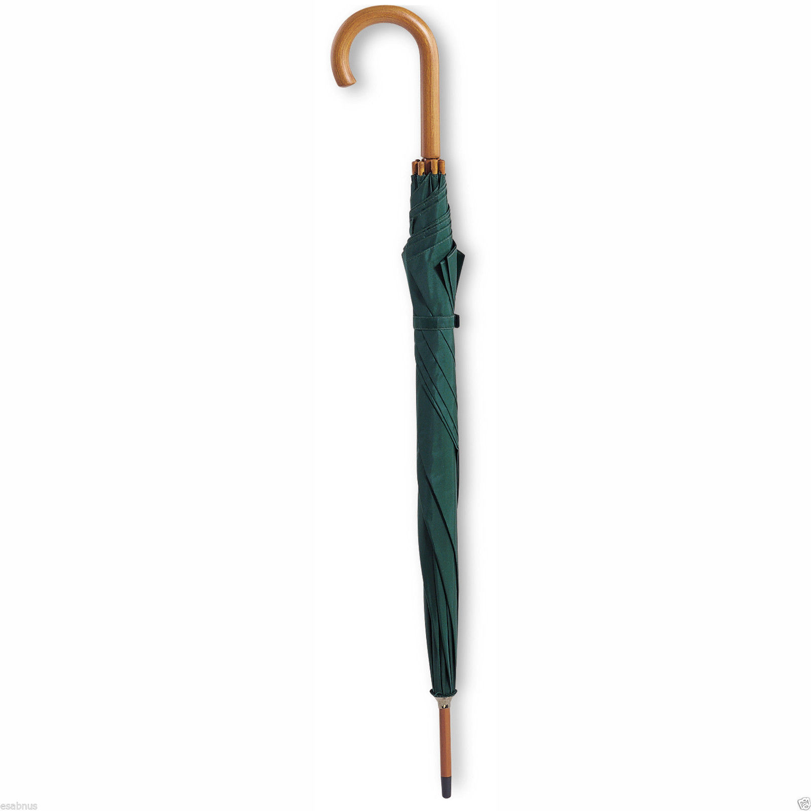 90cm long x 106cm open MANUAL 2 Classic Wedding Umbrellas crooked wooden handle