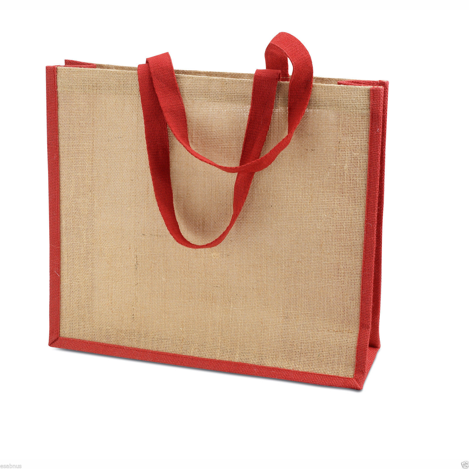 JUTE HESSIAN Shopping BagECO FRIENDLY Shopper REUSABLE Grocery Natural