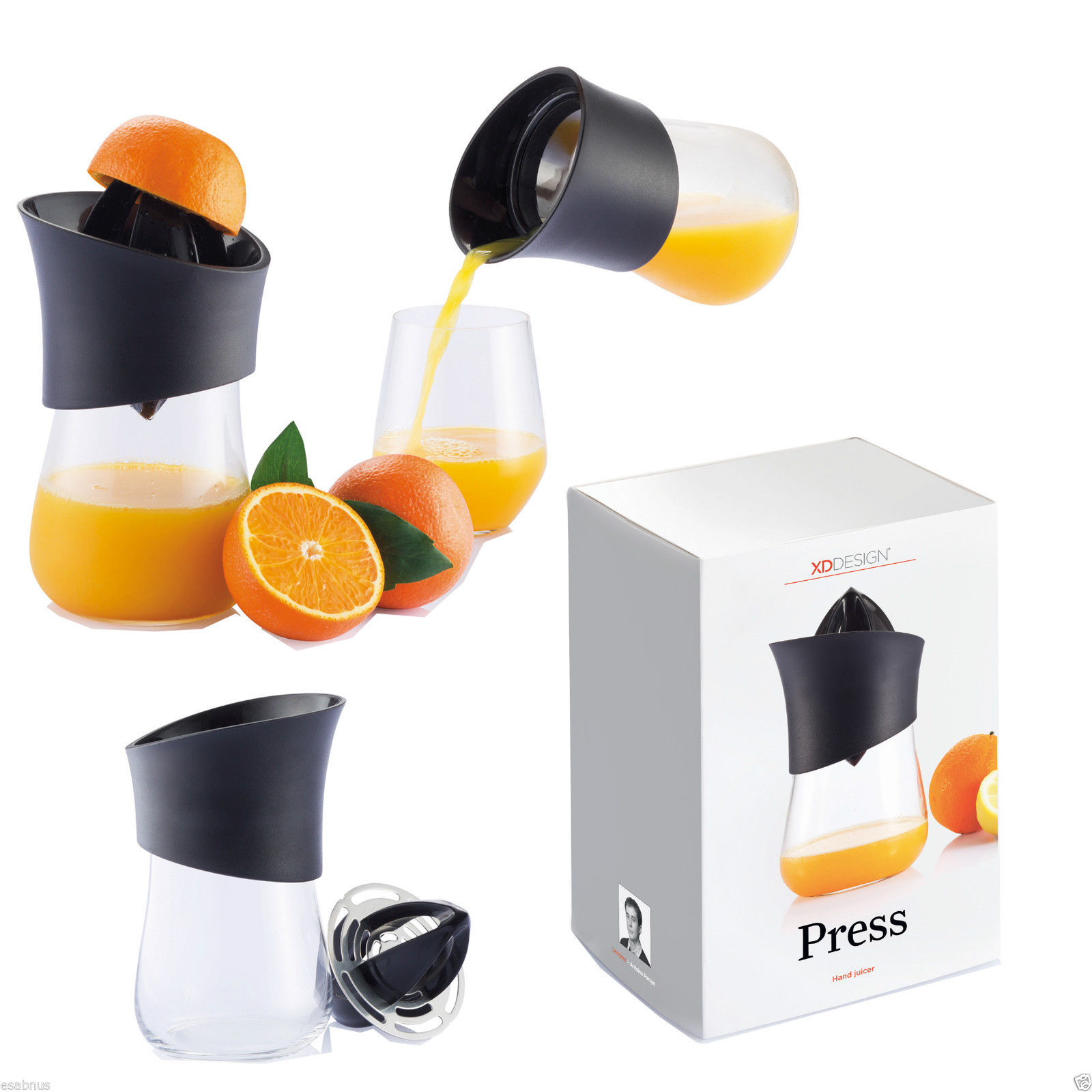 Xd Design Press Hand Juicer Complete With Interchangable Centres