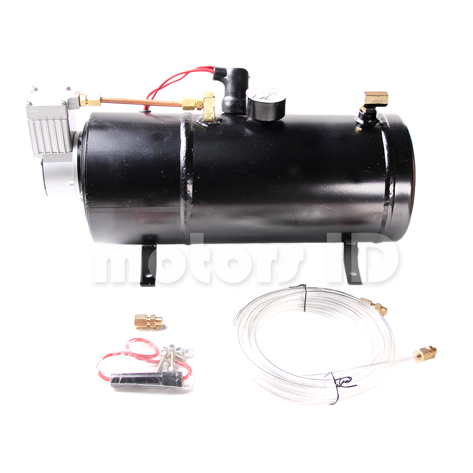150PSI DC 12V Air Horn Air Compressor Tank Pump for Truck Pickup w/ 3L Tank