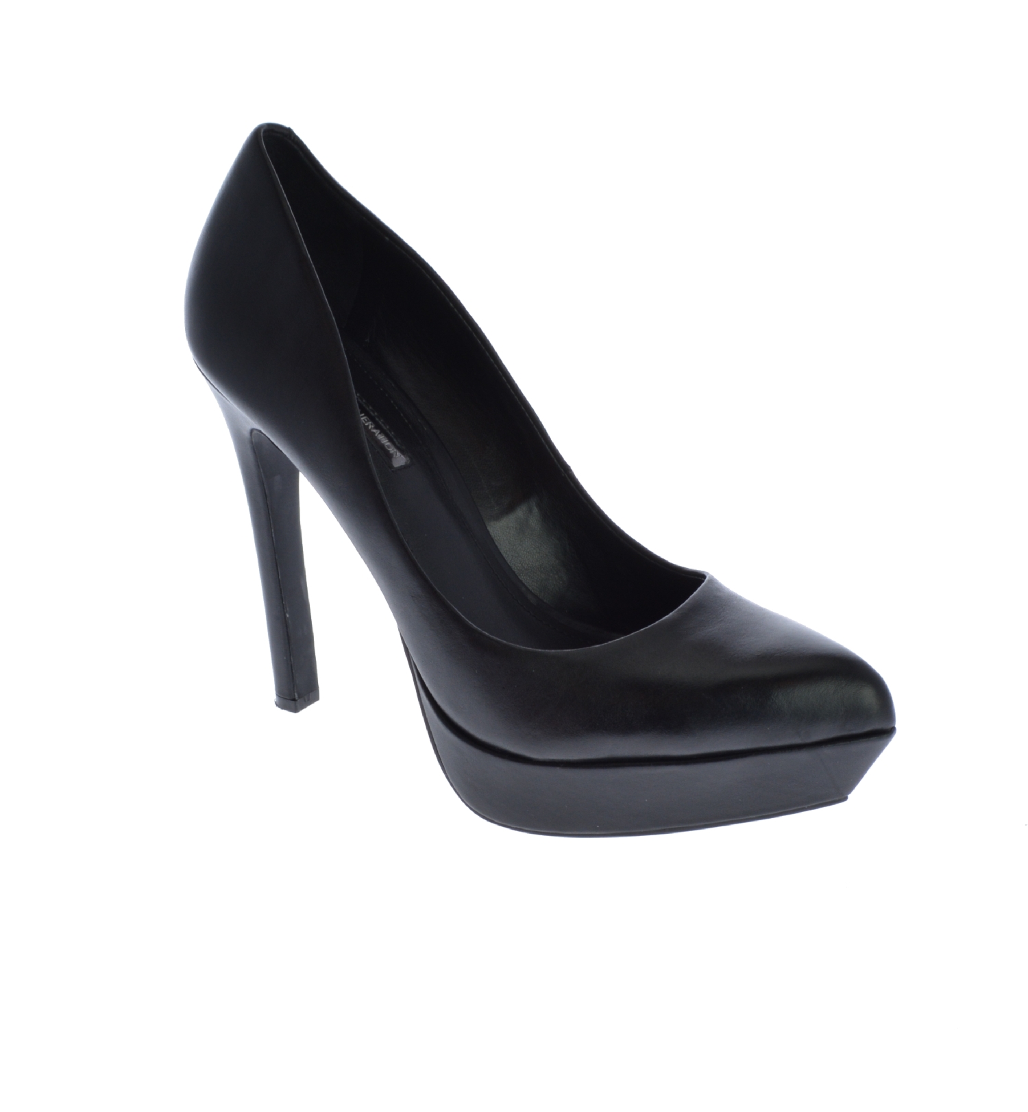 BCBGeneration-Sochi-Womens-Size-8-5-Black-Leather-High-Heel-Platforms-EU-38-5