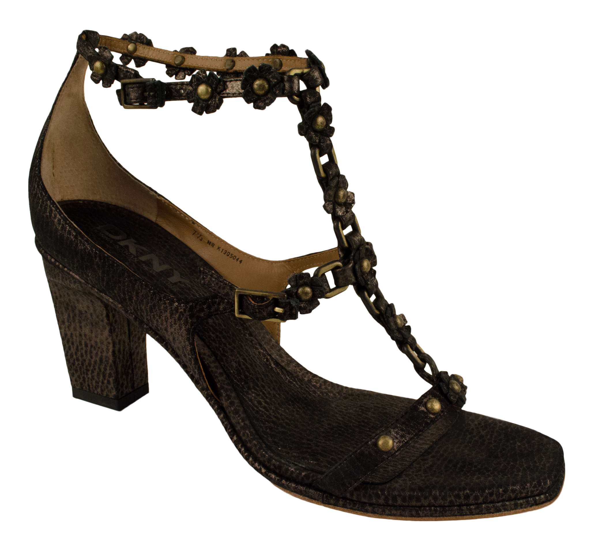 Dkny Lora Women'S Black Strappy Heel Sandals Shoes 8 M | eBay