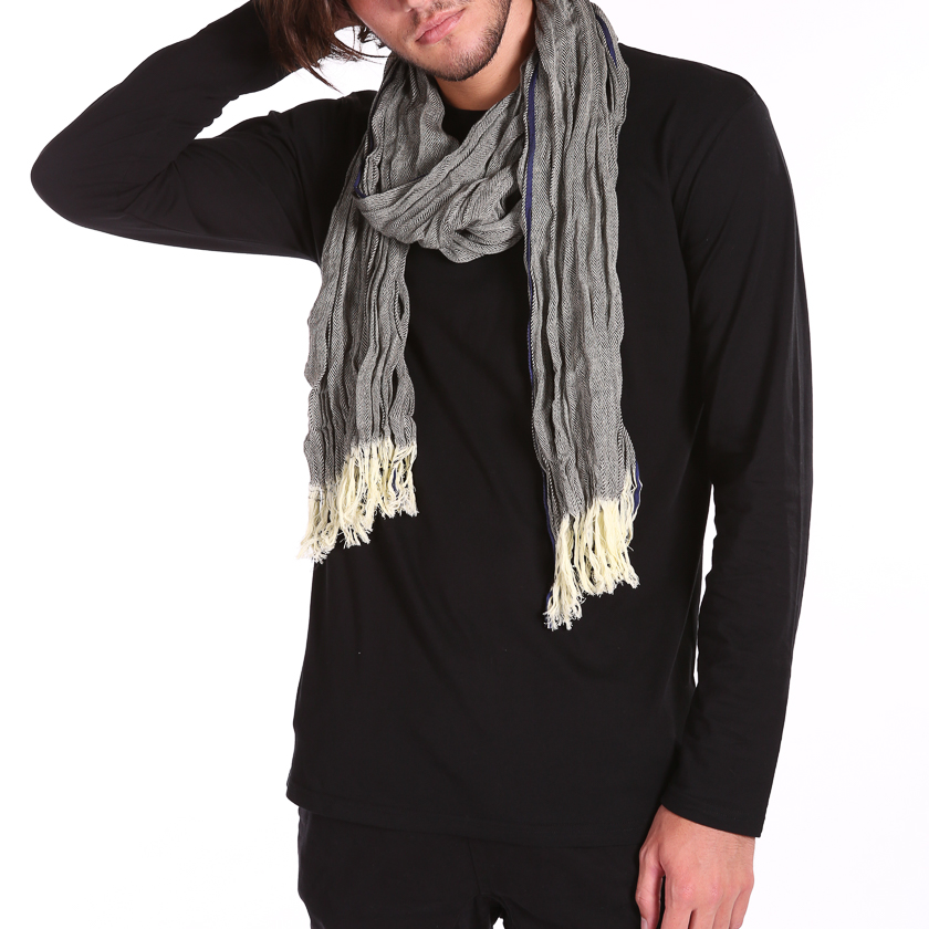 New Mens Scarfs genuine long classic fashion cotton neck shawl scarves