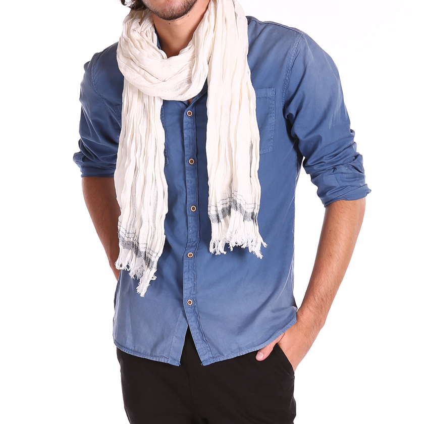 New Mens Scarfs genuine long classic fashion cotton neck shawl scarves