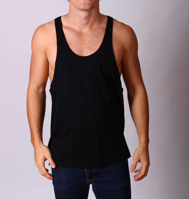 Mens NEW YBACK LOOSE fit Gym Training Singlet Weight Bodybuilding