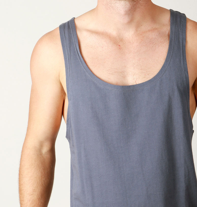 Mens Premium Singlets Loose Fit Tanks Casual Plain Blank BodyBuilding
