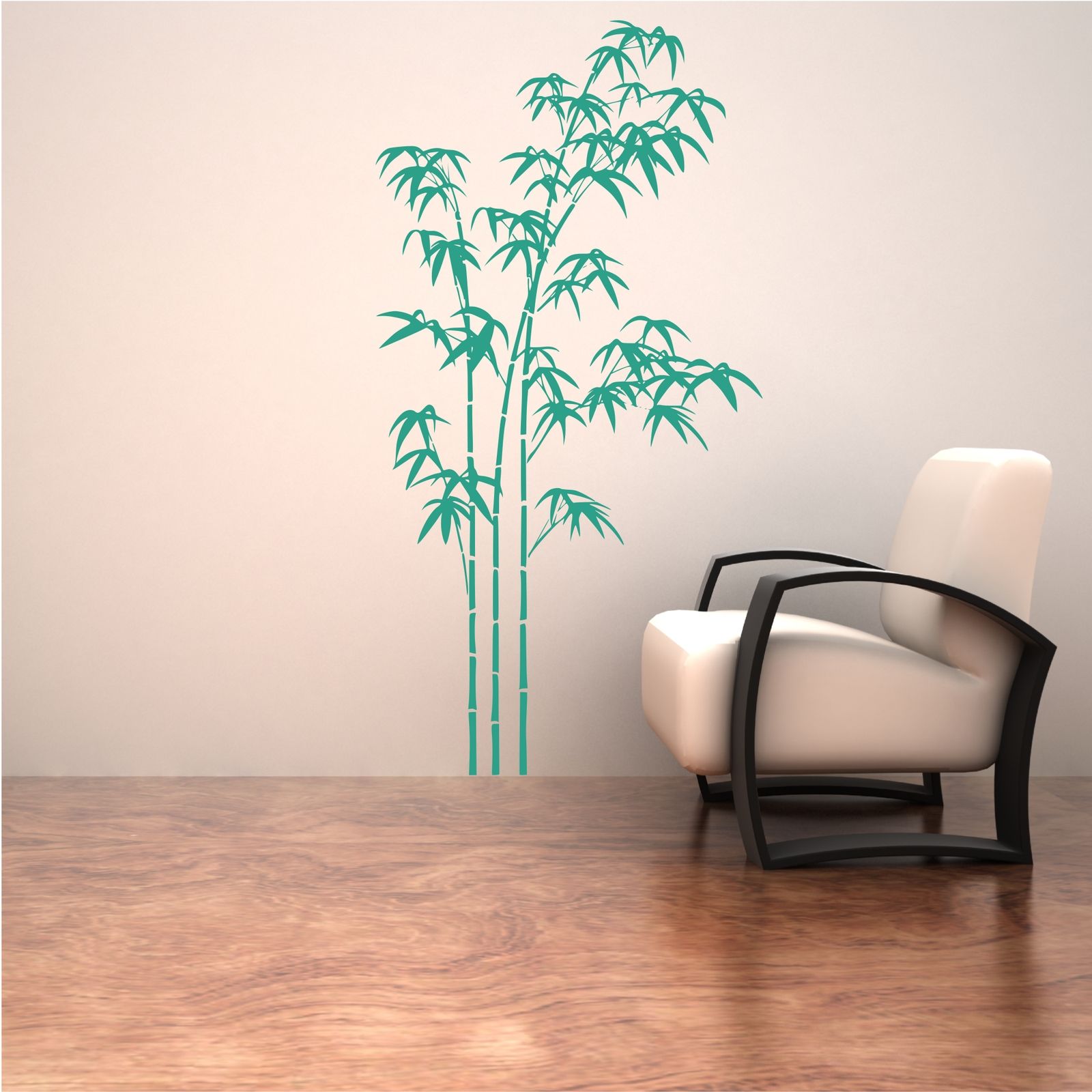 Bamboo tree grass wild jungle wall sticker decal mural stencil ...
