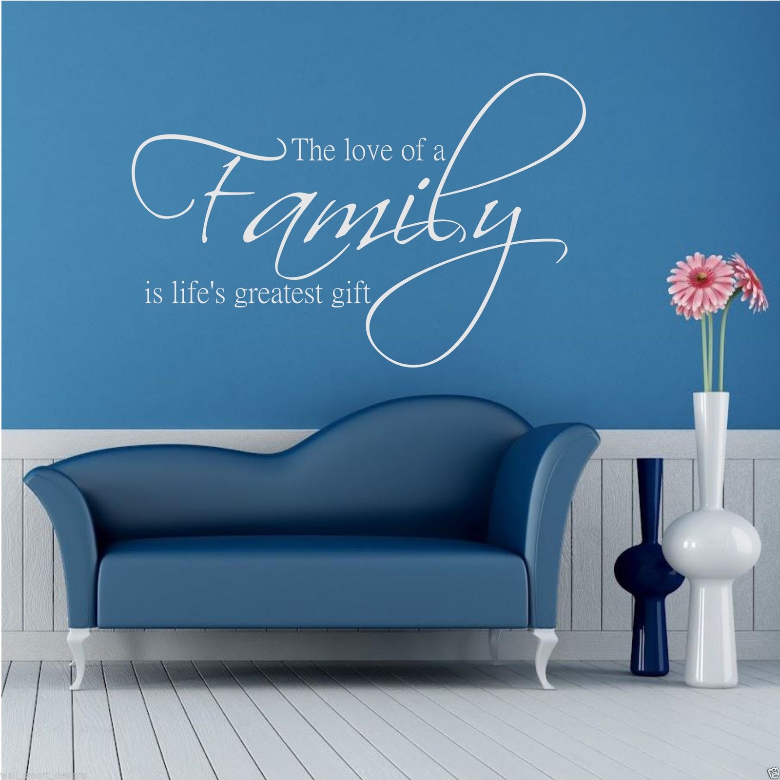 Family Love Life Wall Art Sticker Quote Decal Mural Stencil Transfer