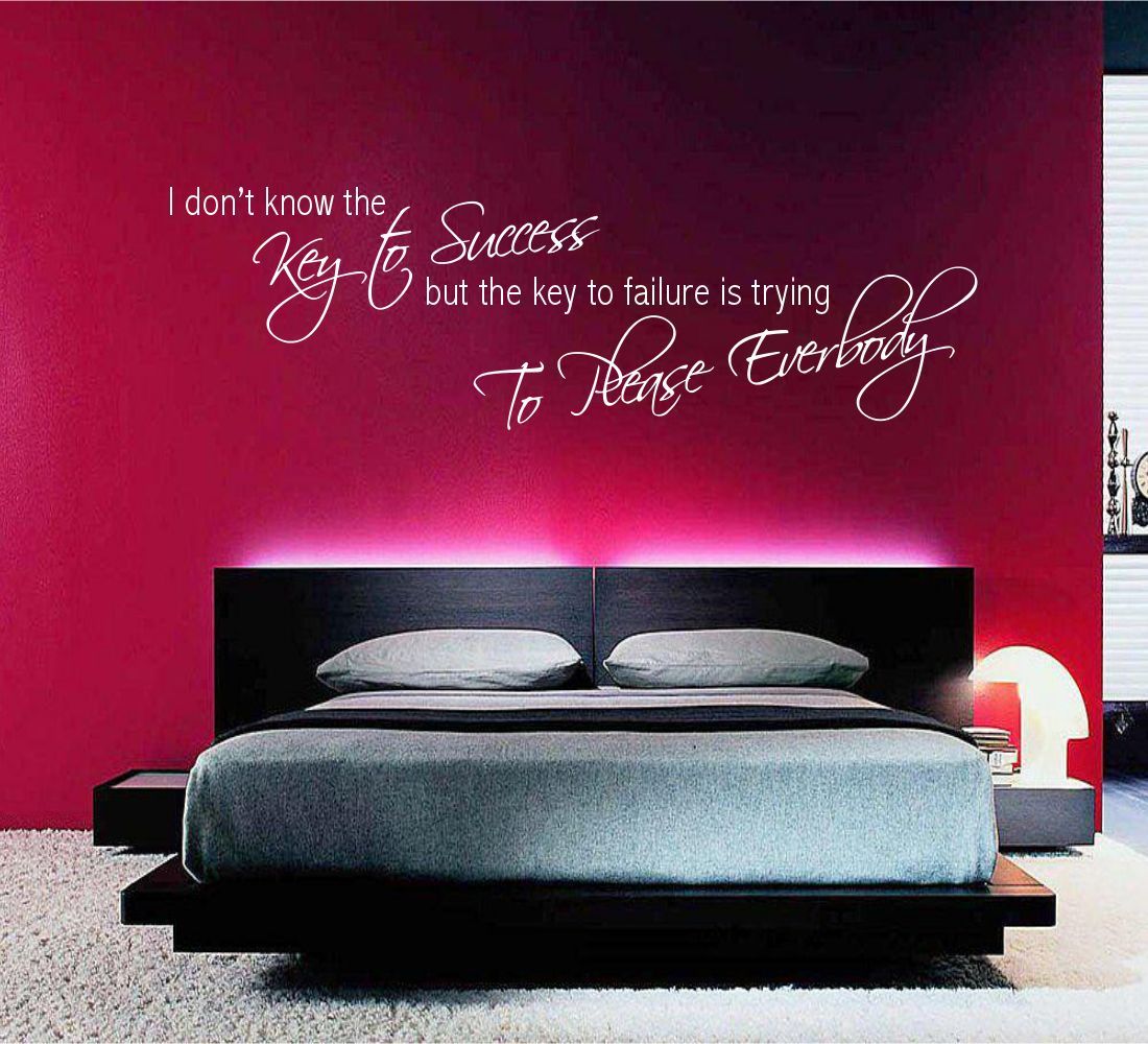 The Key to Happiness is Having Dreams Success Wall Decal Vinyl Art Quote IN70