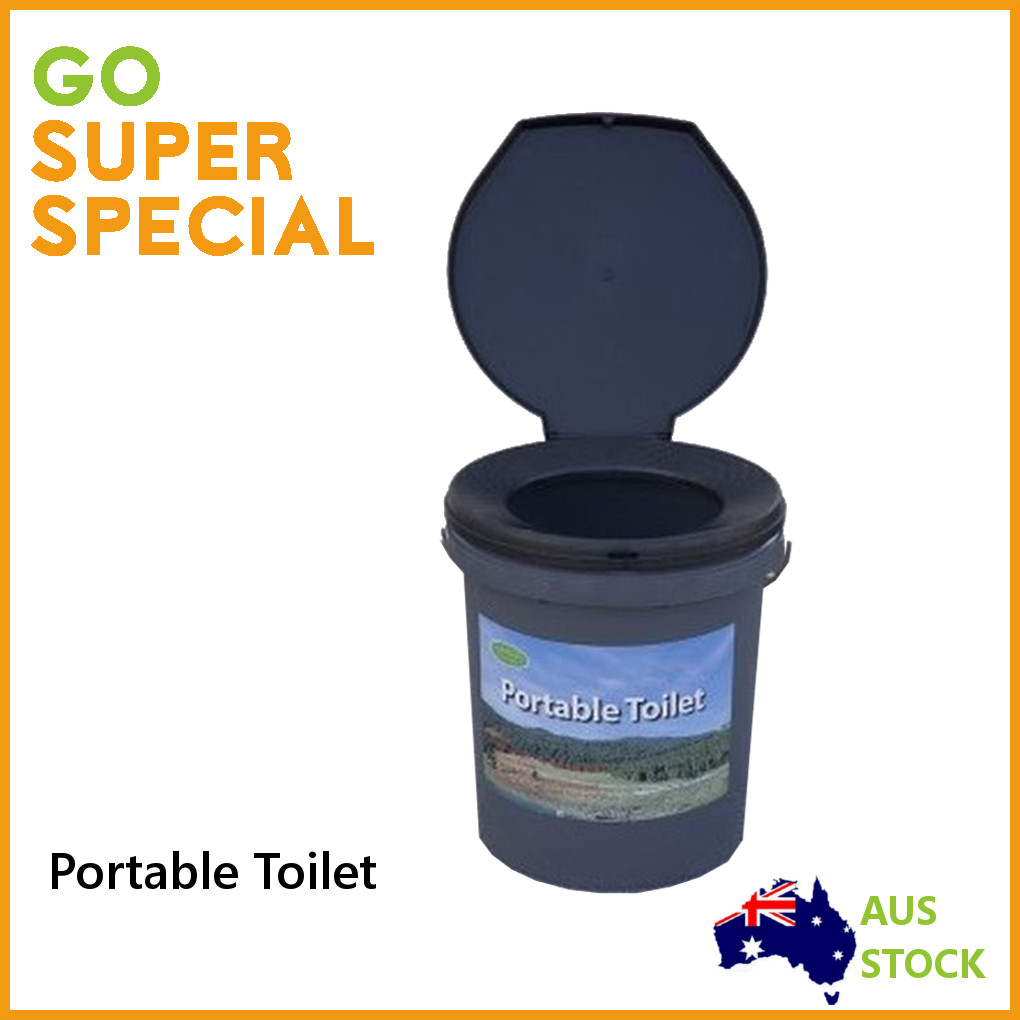 Portable SnapOn Toilet Seat With Lid For 5Gallon Bucket start media