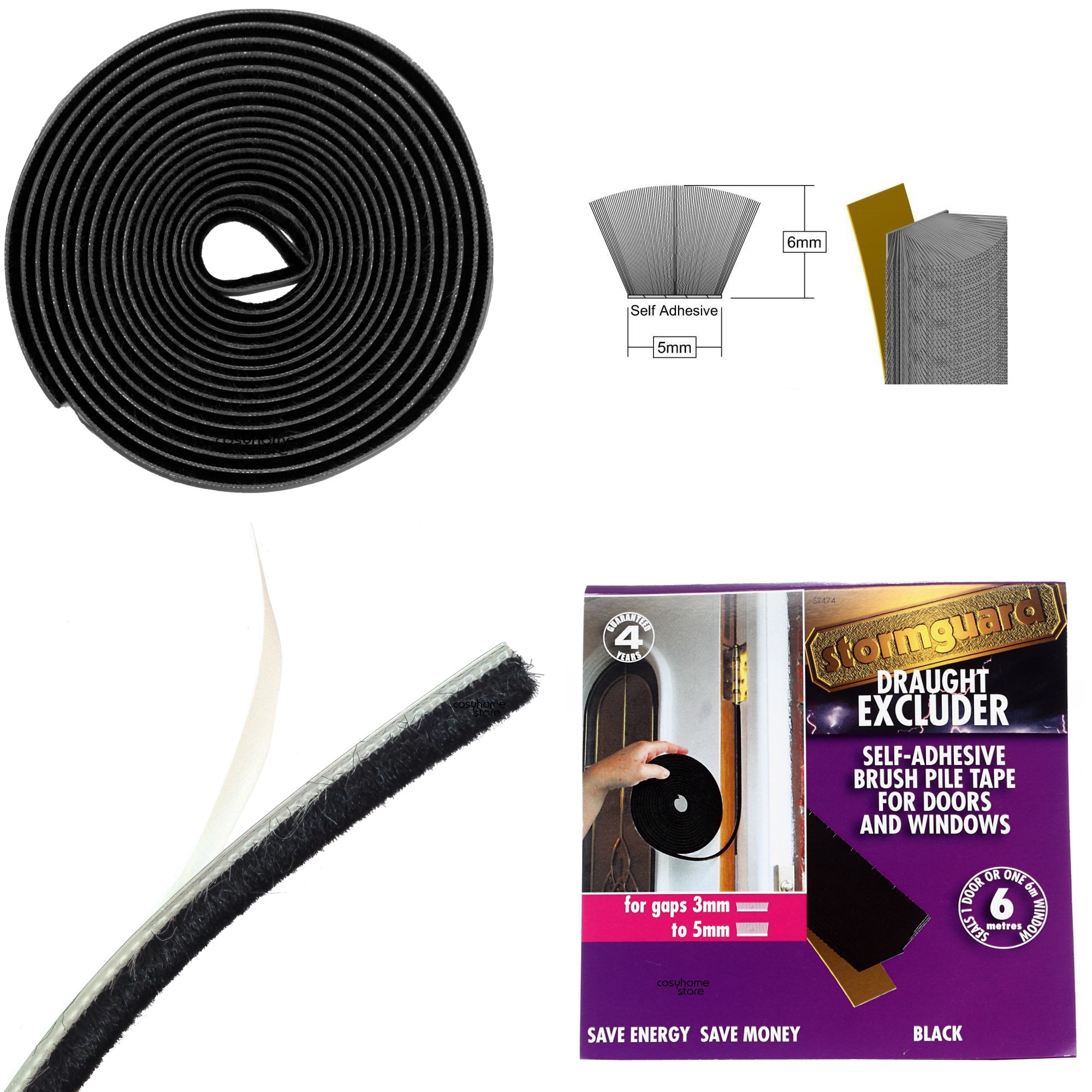 draft excluder brush tape