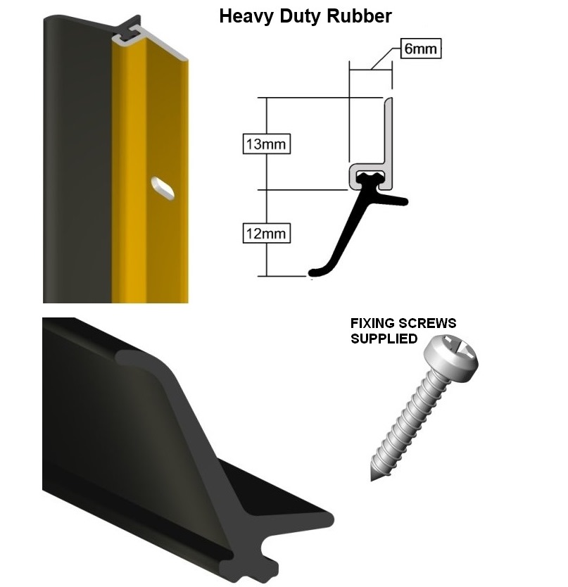 Stormguard Around Door Seal Draught Proof Kit Heavy Duty Rubber