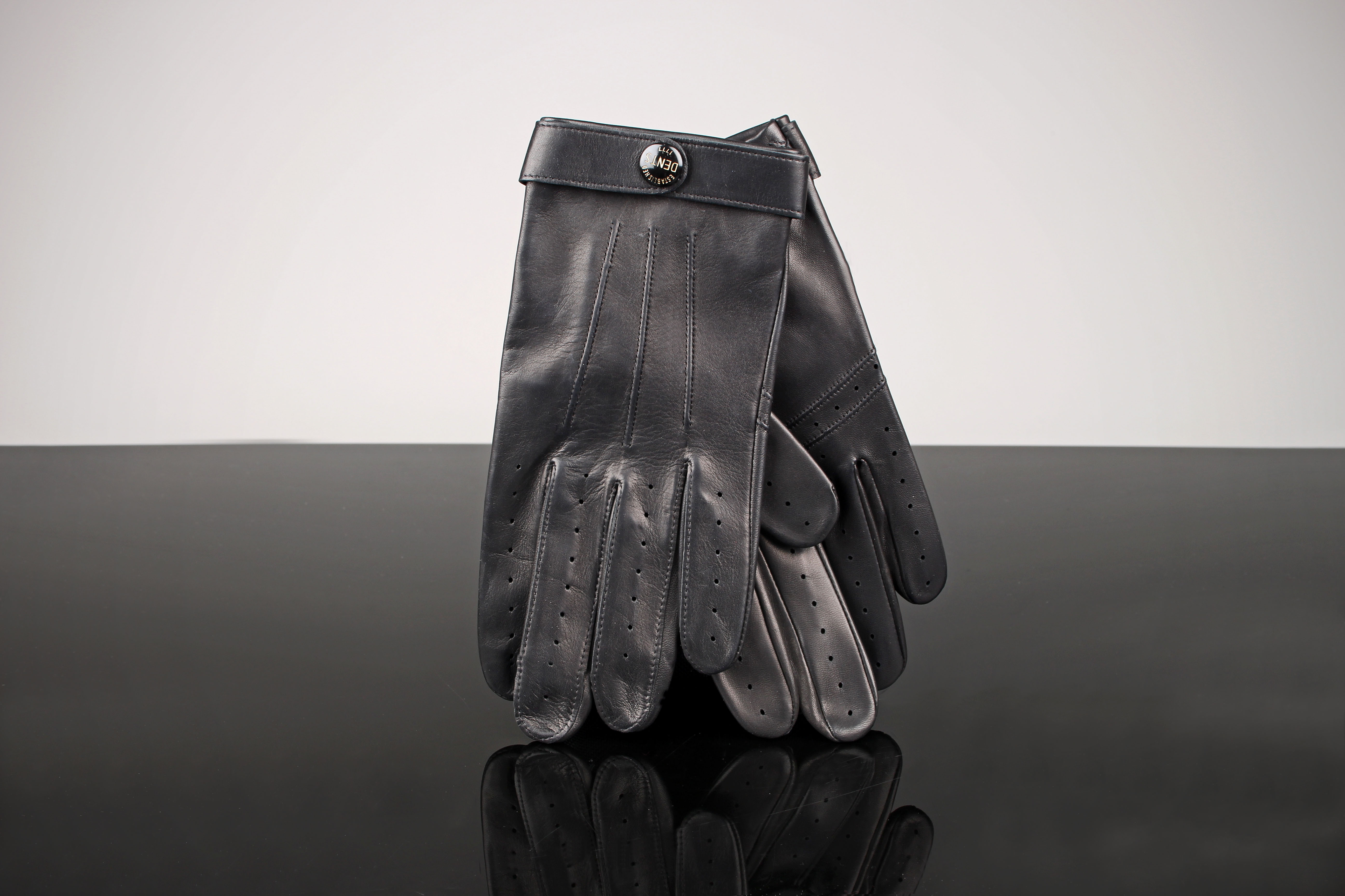 DENTS James Bond Spectre Leather Gloves 151007 Black