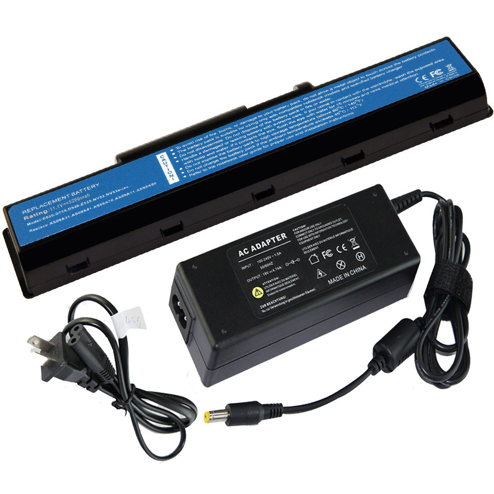 New Battery + AC Adapter Charger For Acer Aspire 55175997 5734Z4725