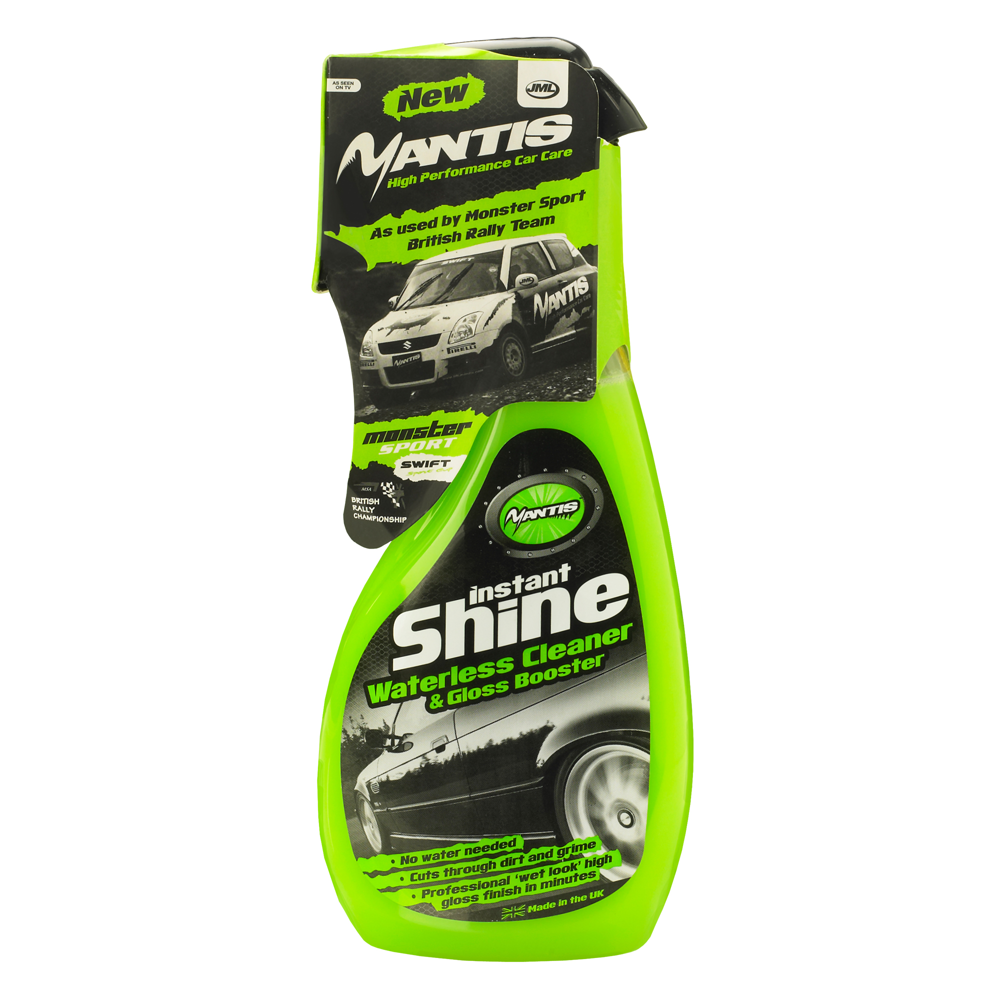 Mantis Instant Deep Shine High Gloss Finish, Waterless Car/Motorcycle