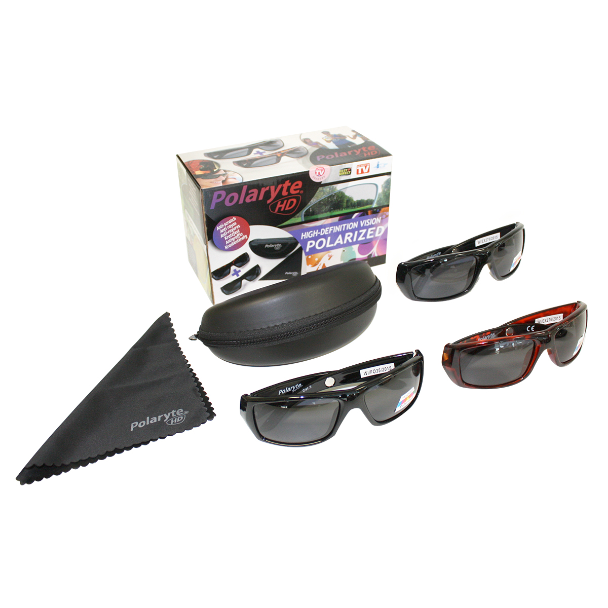 JML Polaryte 2 Pairs Of HD Sunglasses With UV Protection FREE Pair of