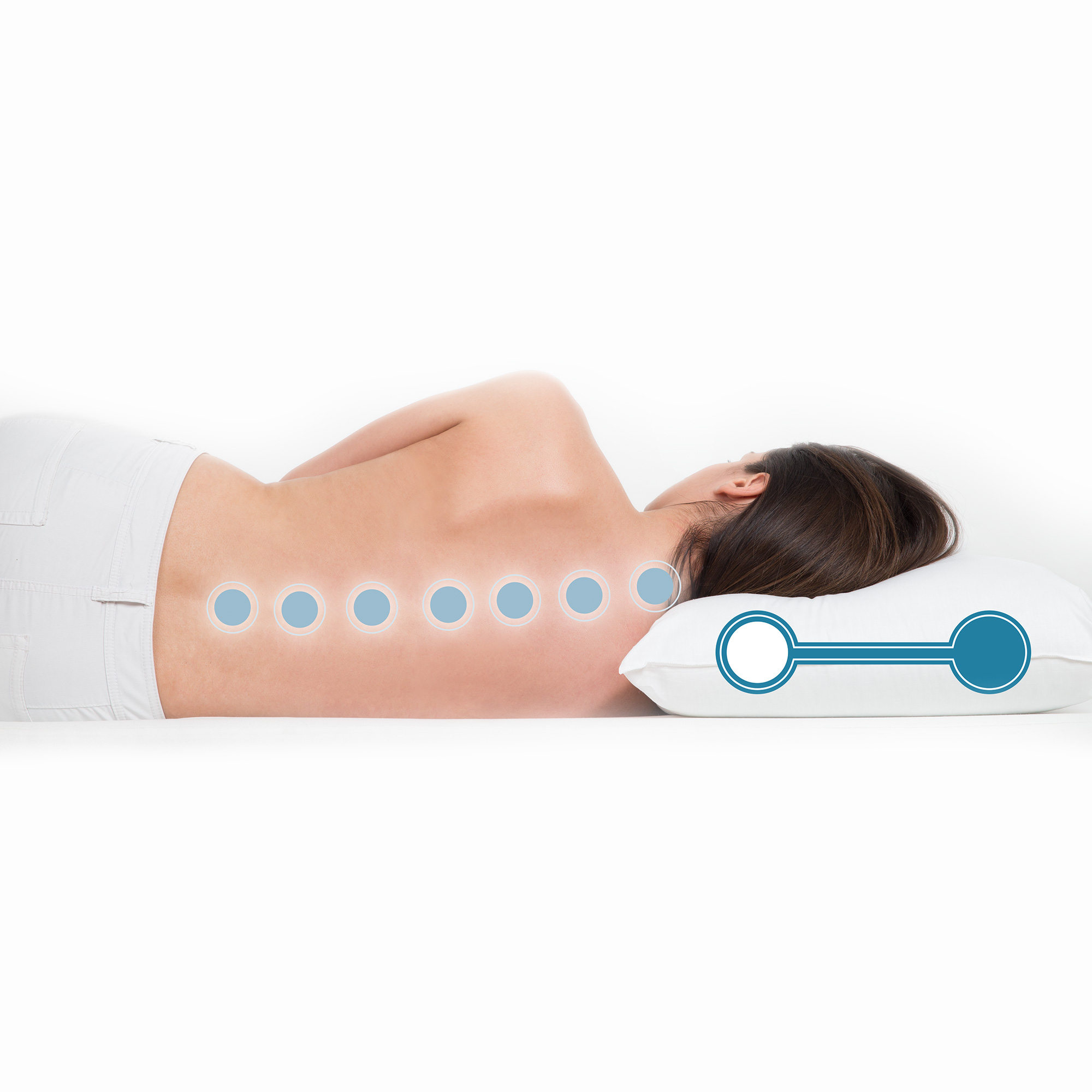 JML Rest Easy Comfortable Supportive Orthopaedic Pillow with Soft