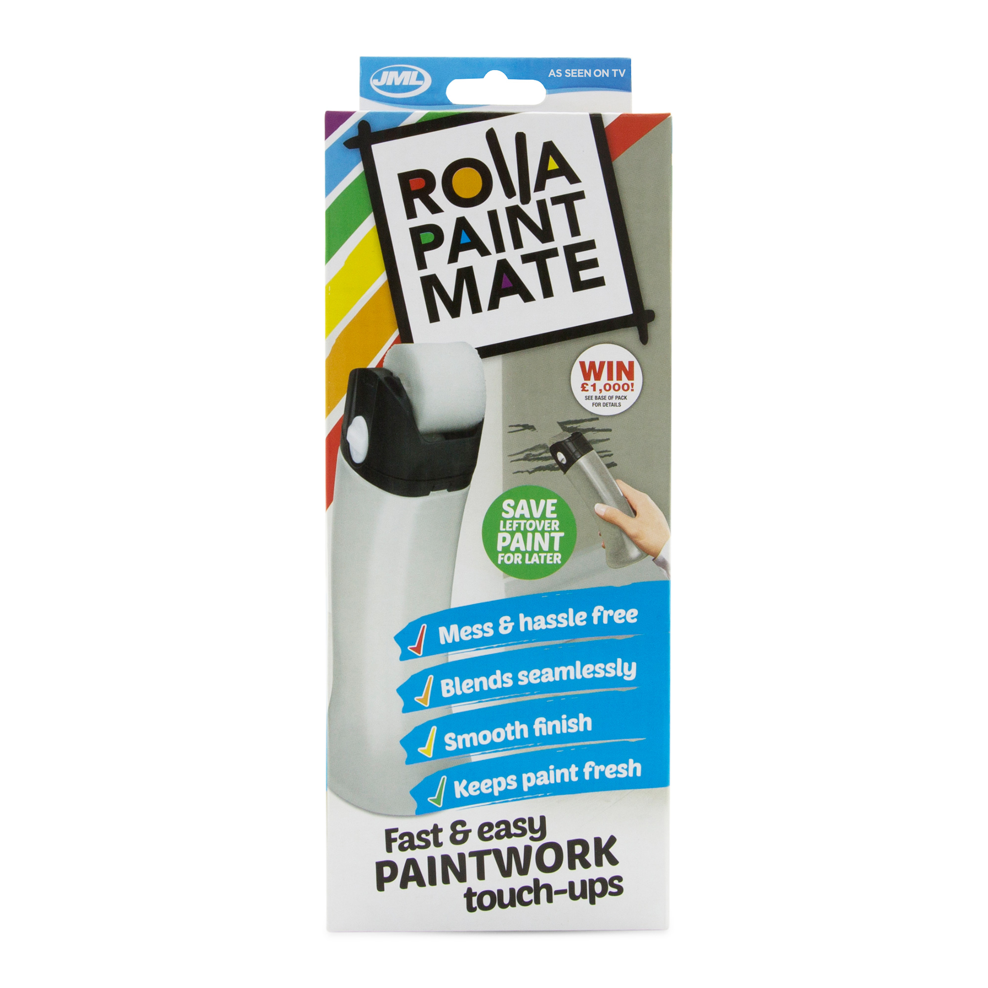 Rolla Paint Mate Touch Up Paint Roller for Fast & Easy Repairs, Pefect