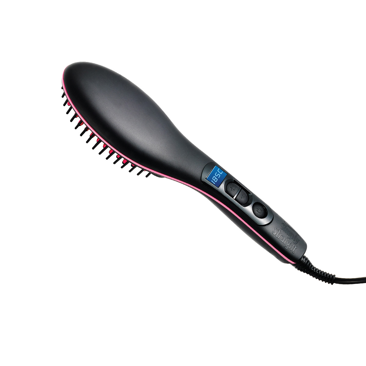 JML Simply Straight Ceramic Heat Hair Straightening Brush with Digital