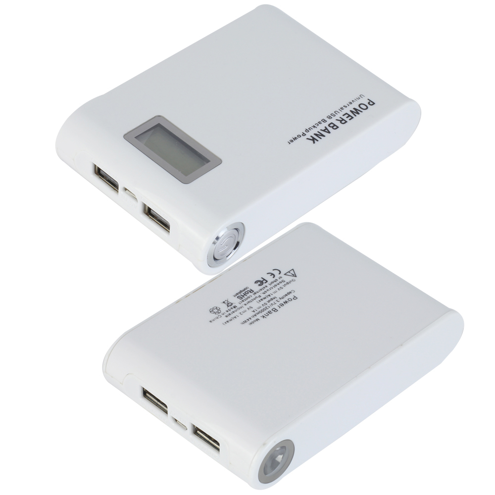 12000mAh Portable Power Bank Rechargeable Battery Charger For Cell
