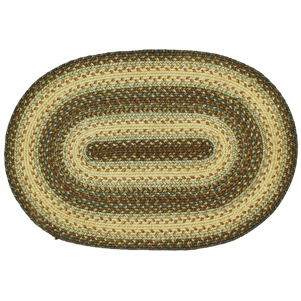 Trinity Primitive Jute Braided Area Throw Rug Oval and Rectangle 20x30