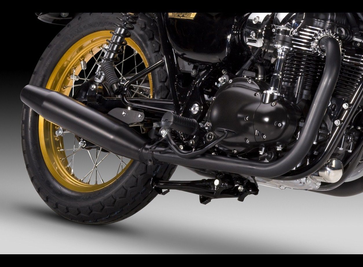 NEW GENUINE KAWASAKI W800 CLASSIC MOTORCYCLE MATT BLACK STAINLESS