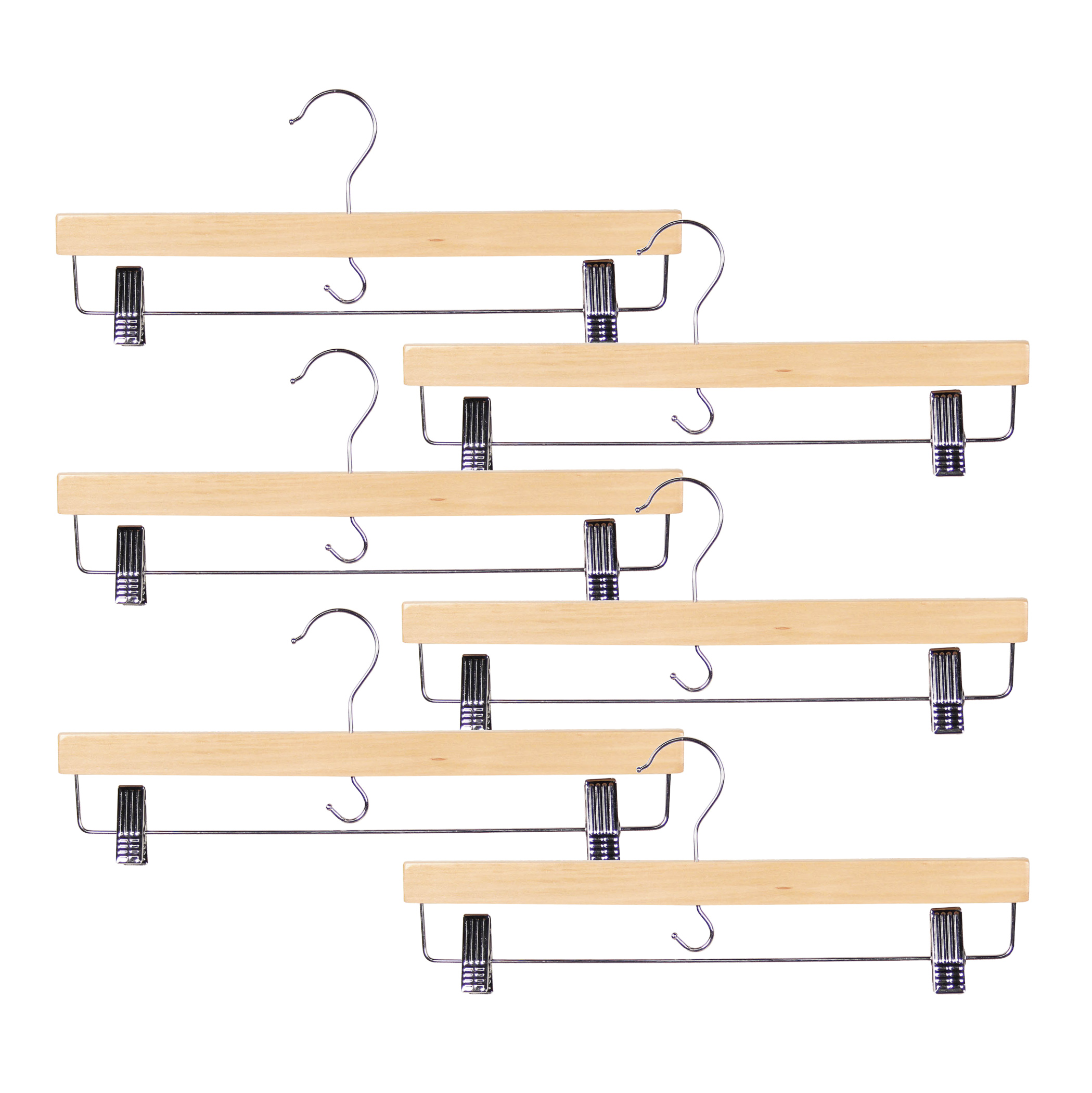 Women's Skirt Hanger Set of 5 Wooden Hangers eBay