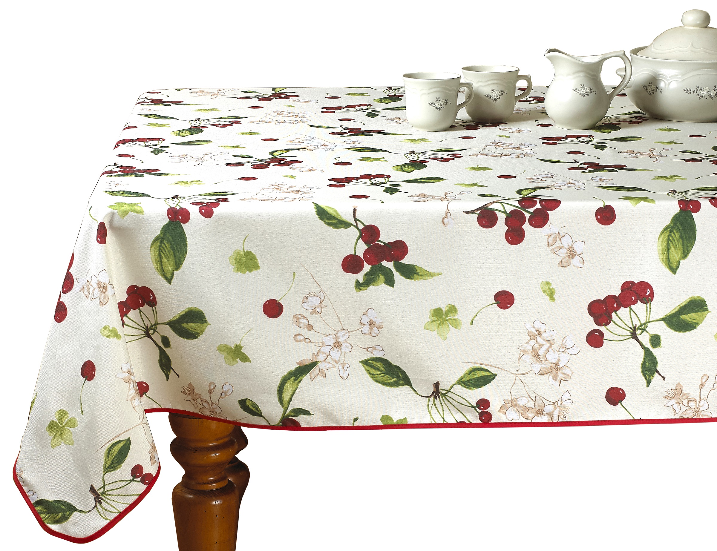 European Kitchen Cherries Vintage Tablecloths eBay