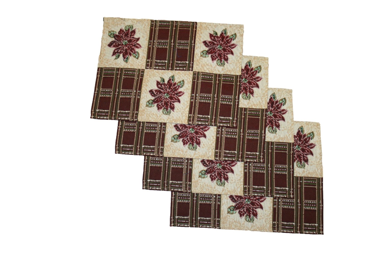 Christmas Holiday Tapestry Placemats Set of 4