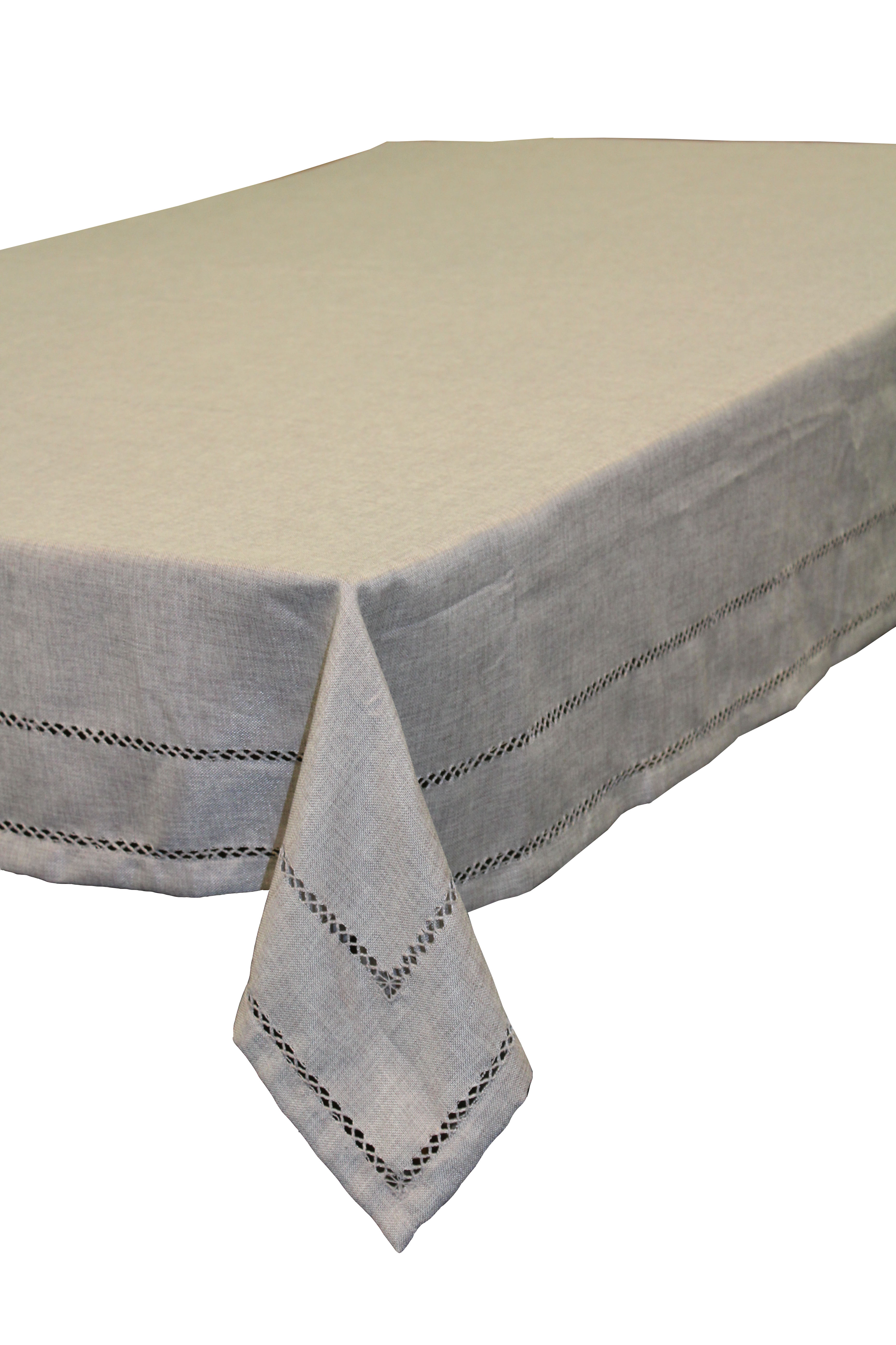 Hem Stitch Embroidered Vintage Design Tablecloths