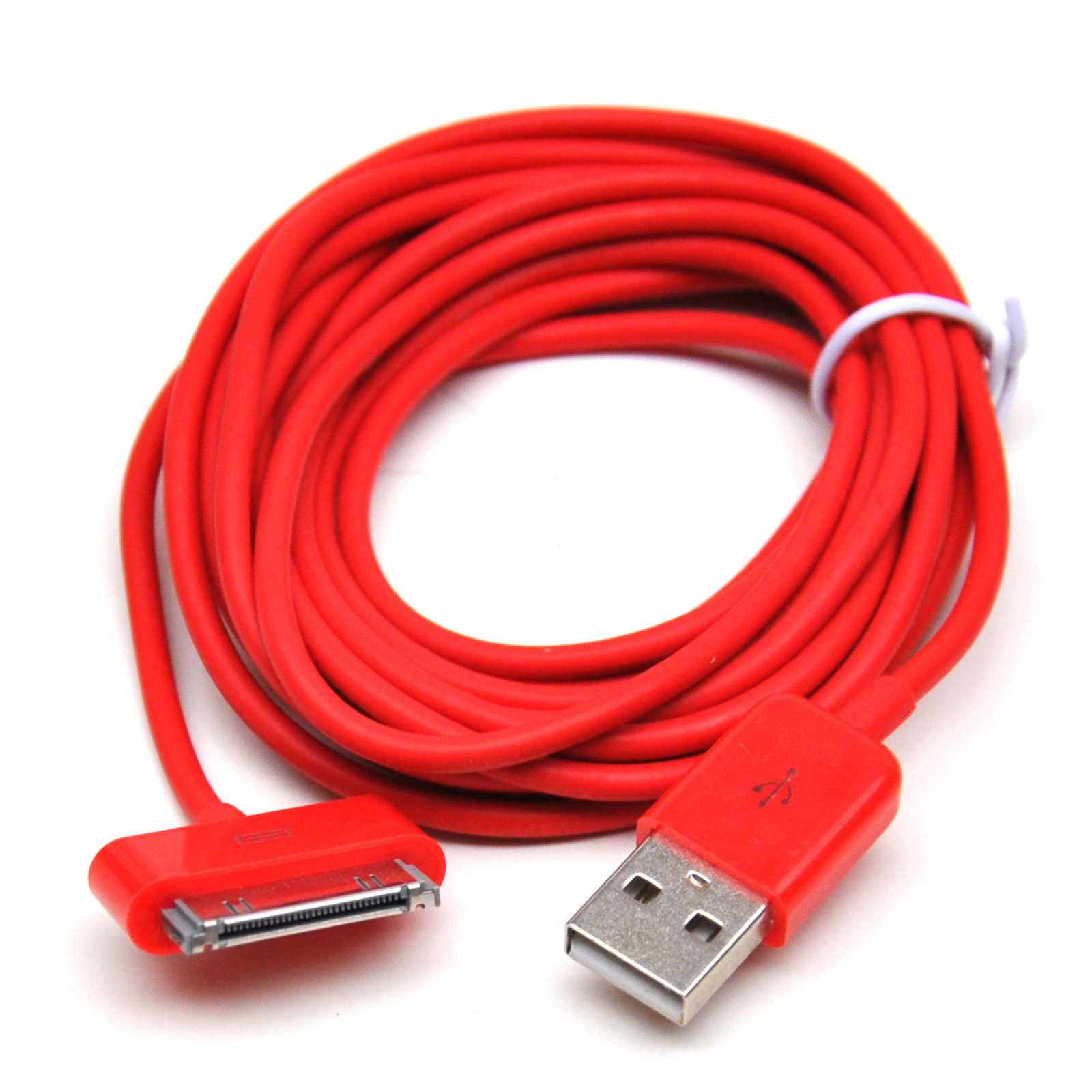 3 Meter 30 Pin Coloured Iphone 4/4s IPad USB Data Sync Charger Cable