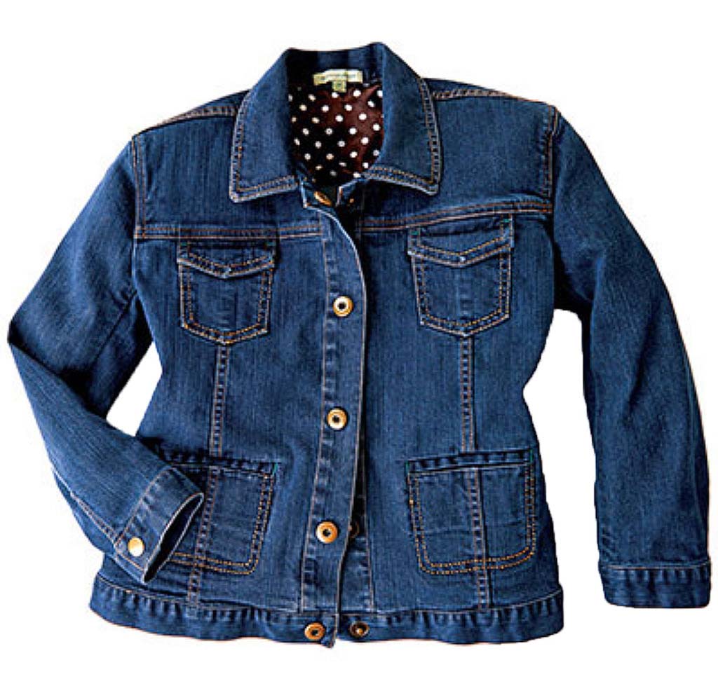 Ginger Snaps Women's 3/4 Sleeve Denim Jacket