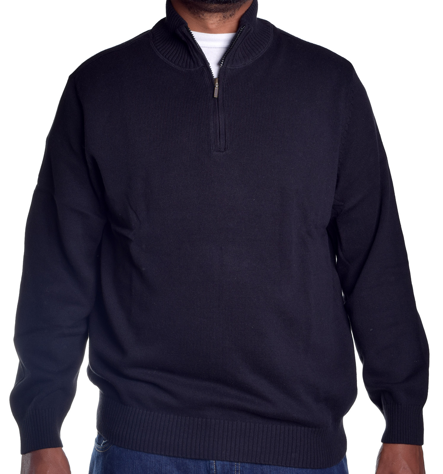 John Ashford Men's 1/4 Zip Knit Pull Over Sweater eBay