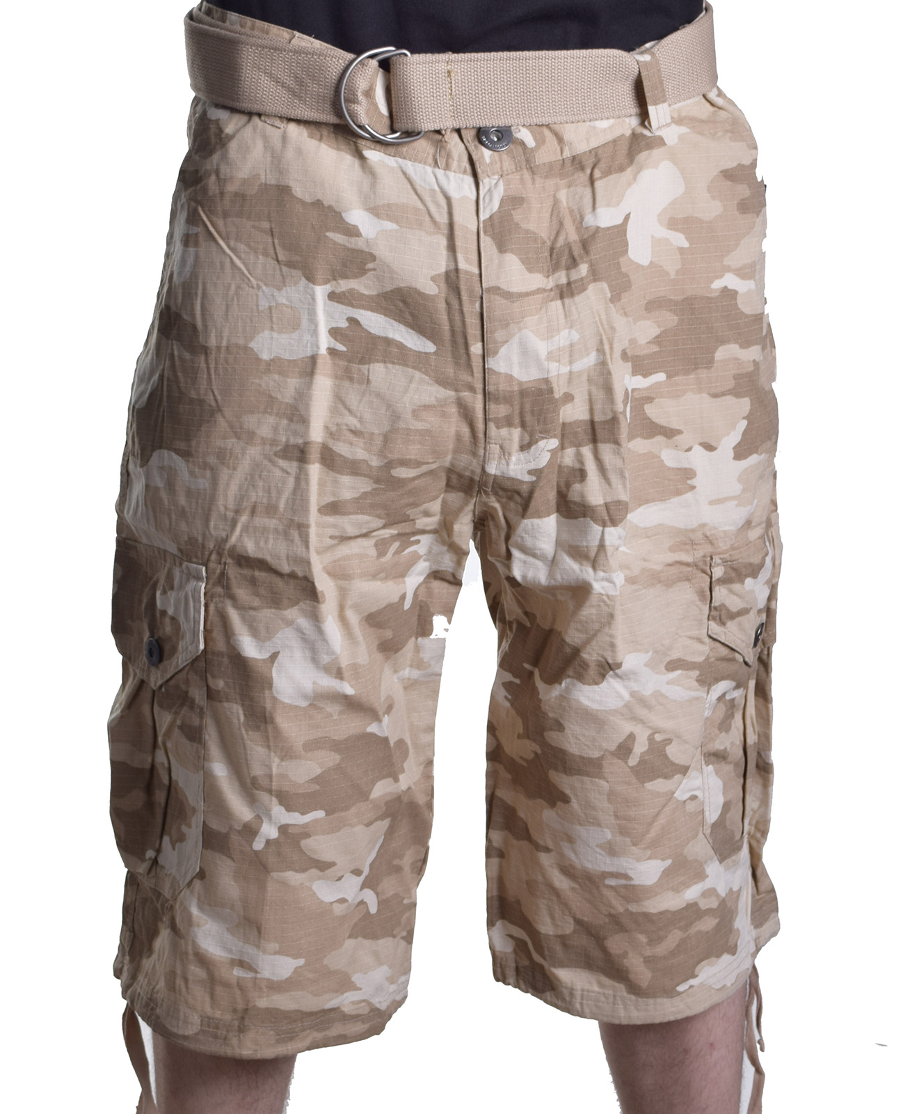 SP Southpole Collection Men's Ripstop Camo Cargo W Belt Shorts eBay