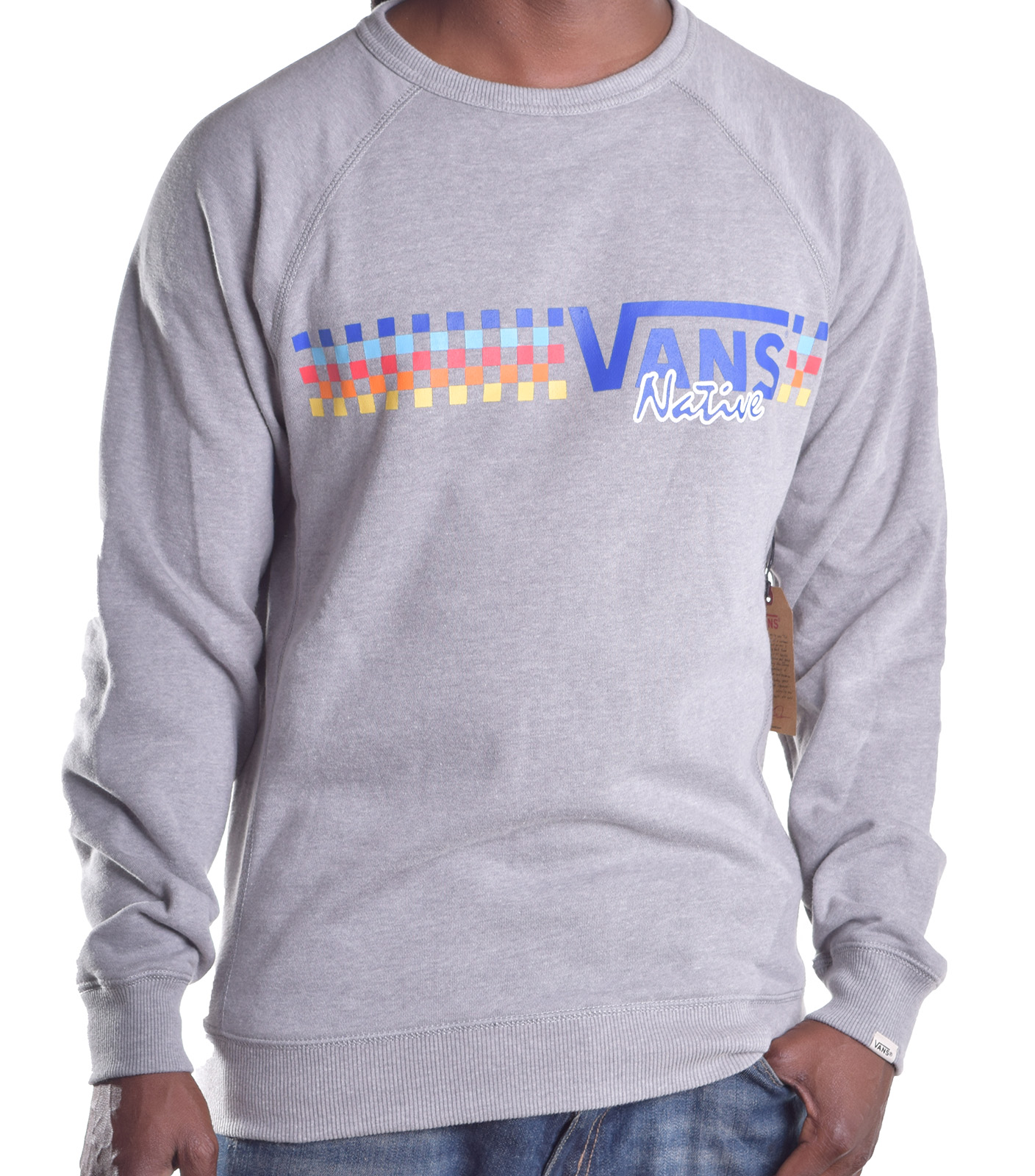 Vans crewneck sweatshirt mens Clearance