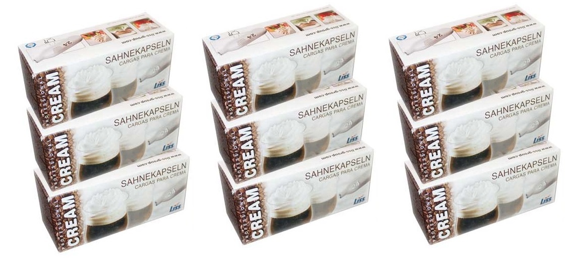 Whipped Cream Chargers Liss N20 NOZ NOS Nitrous Oxide 8g Canisters