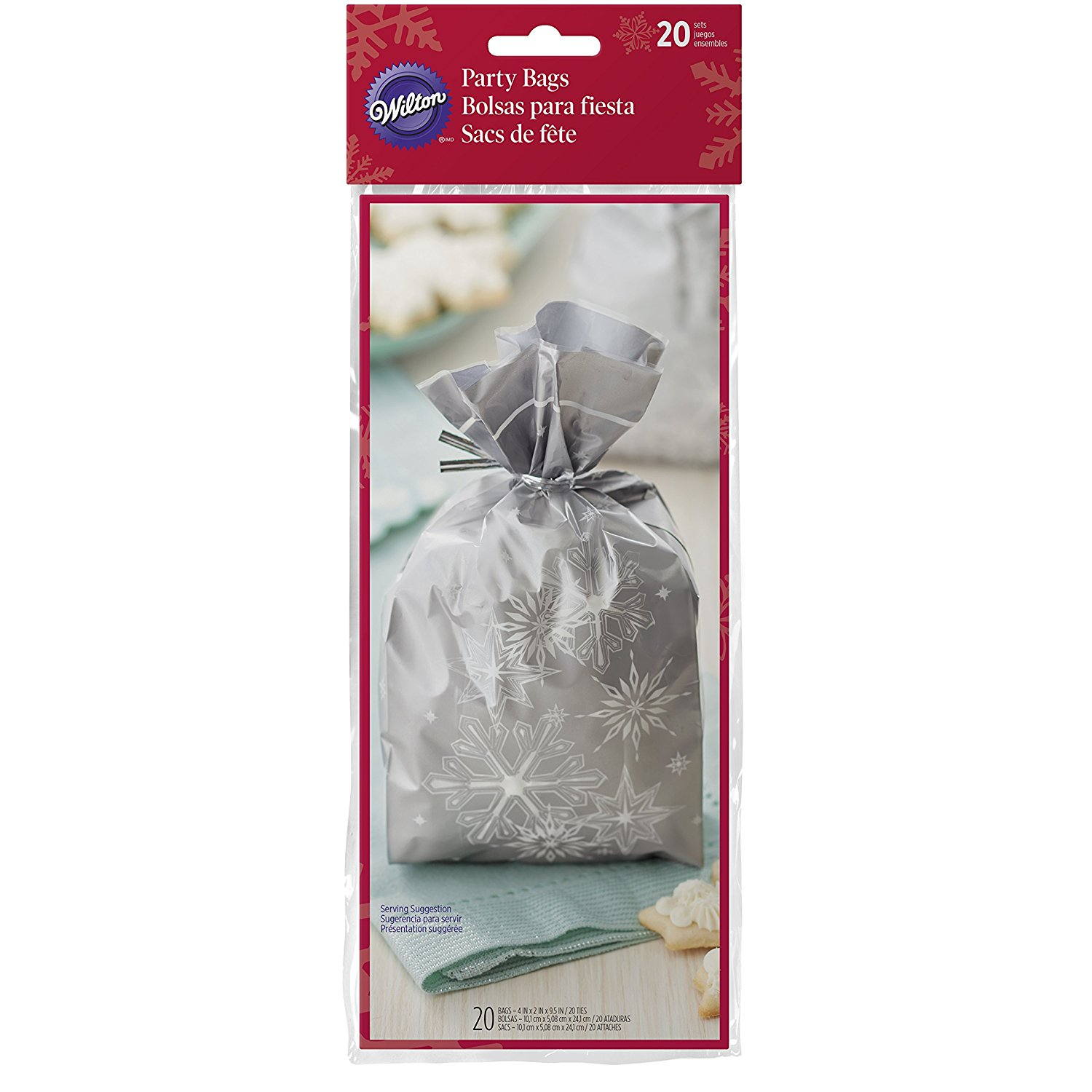 20pc various christmas clear cellophane sweet treat party bags