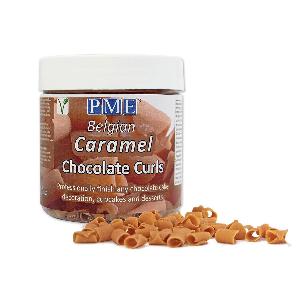 Swiss roulette chocolate curls