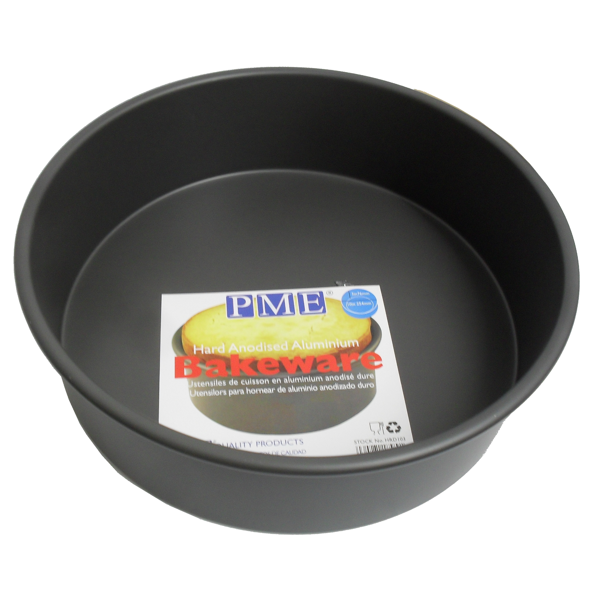 PME ROUND BAKING TIN PAN Hard Anodised Aluminium for Circle Shape