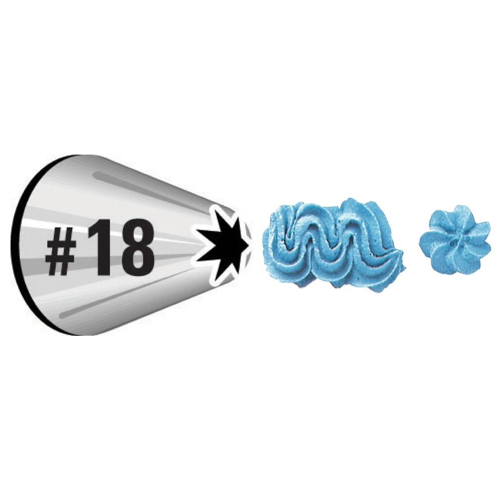 Wilton Open Star Icing Nozzle Tips for Piping Decorating Shells Zigzag Flowers eBay