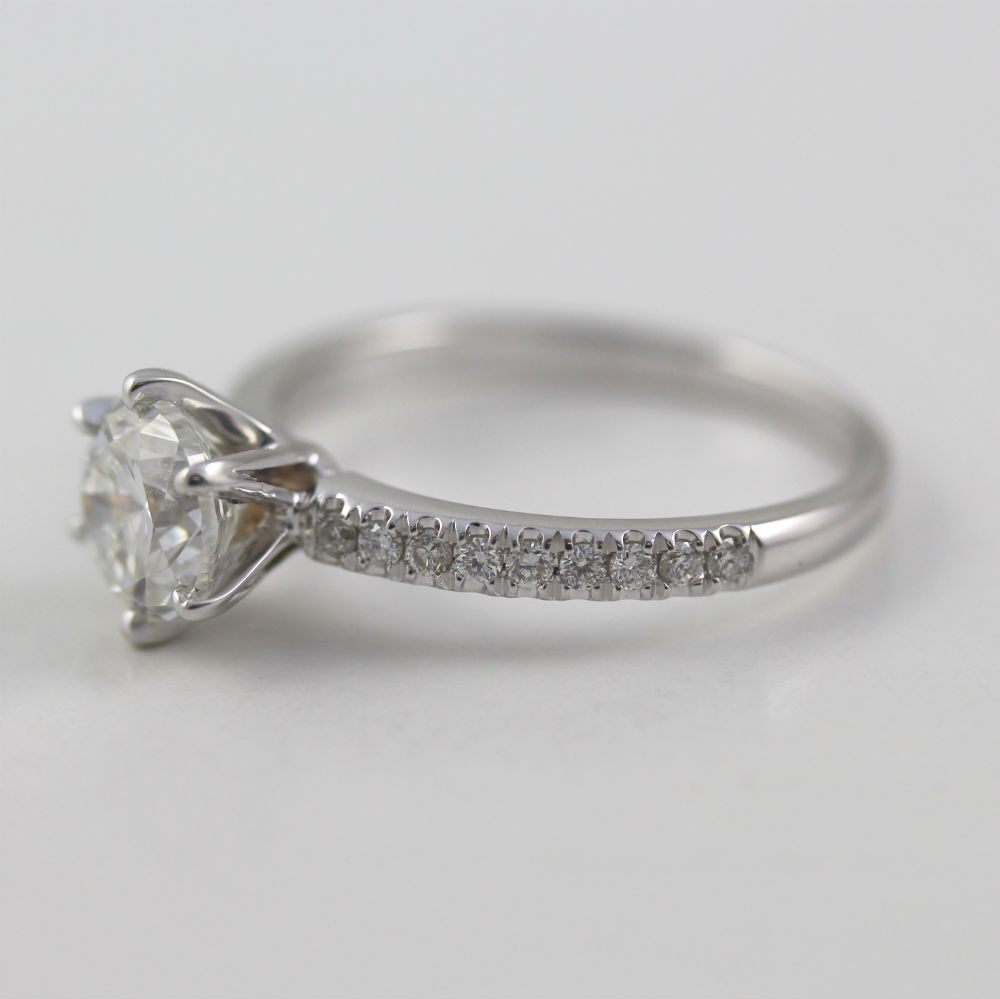 One Karat Diamond Ring White Gold One Karat Diamond Ring White Gold