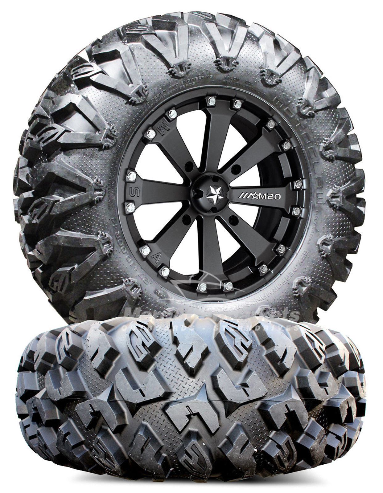 MSA M20 Kore 16" ATV Wheels / RIMS on 29" MotoClaw Tires CanAm Maverick eBay