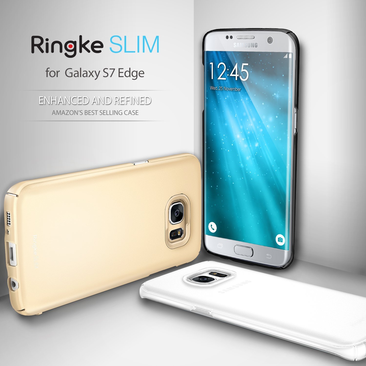 RINGKE SLIM COVER für Samsung Galaxy S7 Edge Hülle Case Tasche 1 von 8 Ringke SLIM Cover für Samsung Galaxy S7 Edge Hülle Case Tasche gold