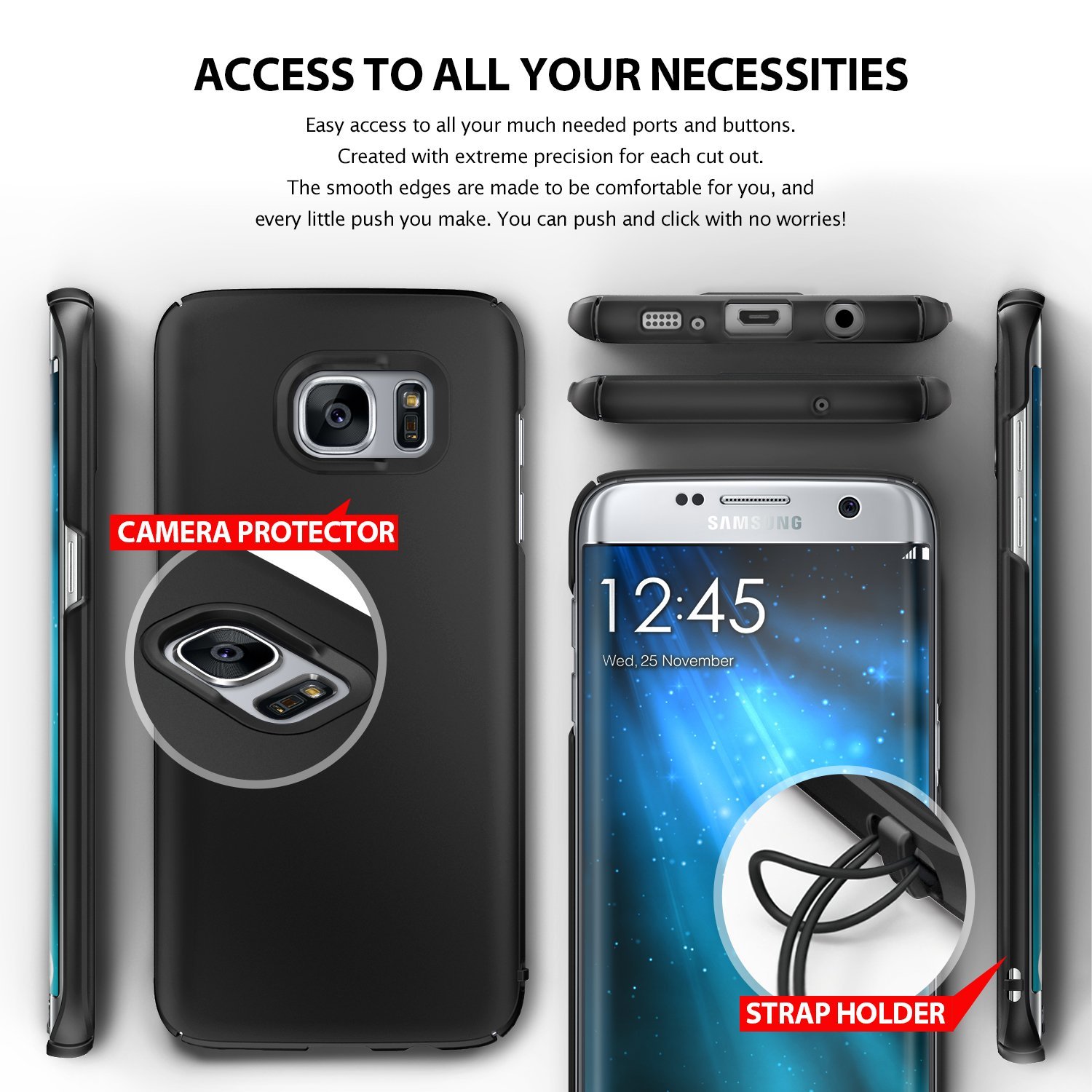 RINGKE SLIM COVER für Samsung Galaxy S7 Edge Hülle Case Tasche 3 von 8 Ringke SLIM Cover für Samsung Galaxy S7 Edge Hülle Case Tasche gold