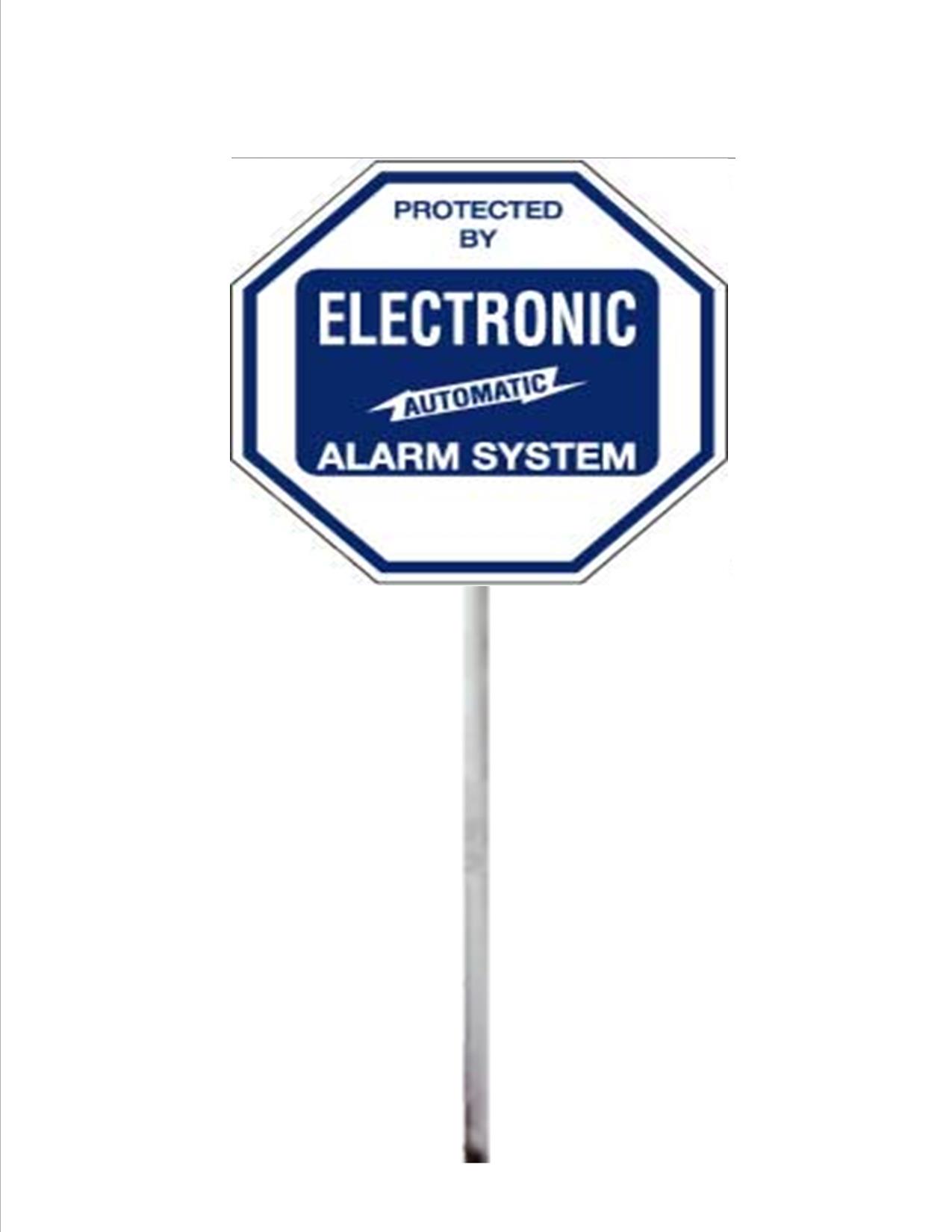 102YS30" SECURITY BURGLAR ALARM SYSTEM WARNING SIGN ON STAKE COMMERCIAL GRADE eBay