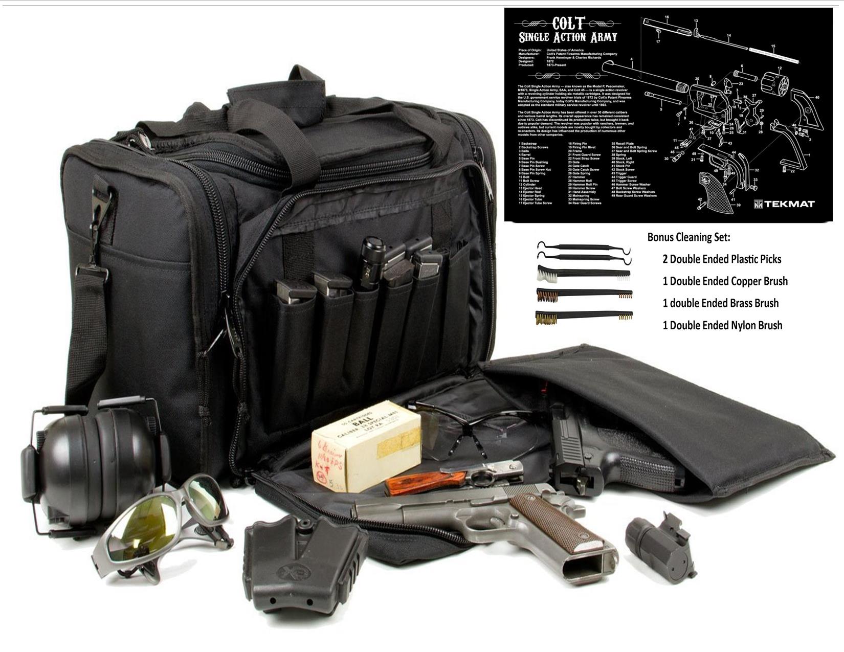 COLT SA Army Rangemaster LG Padded Deluxe Tactical Range Gear Bag Bonus