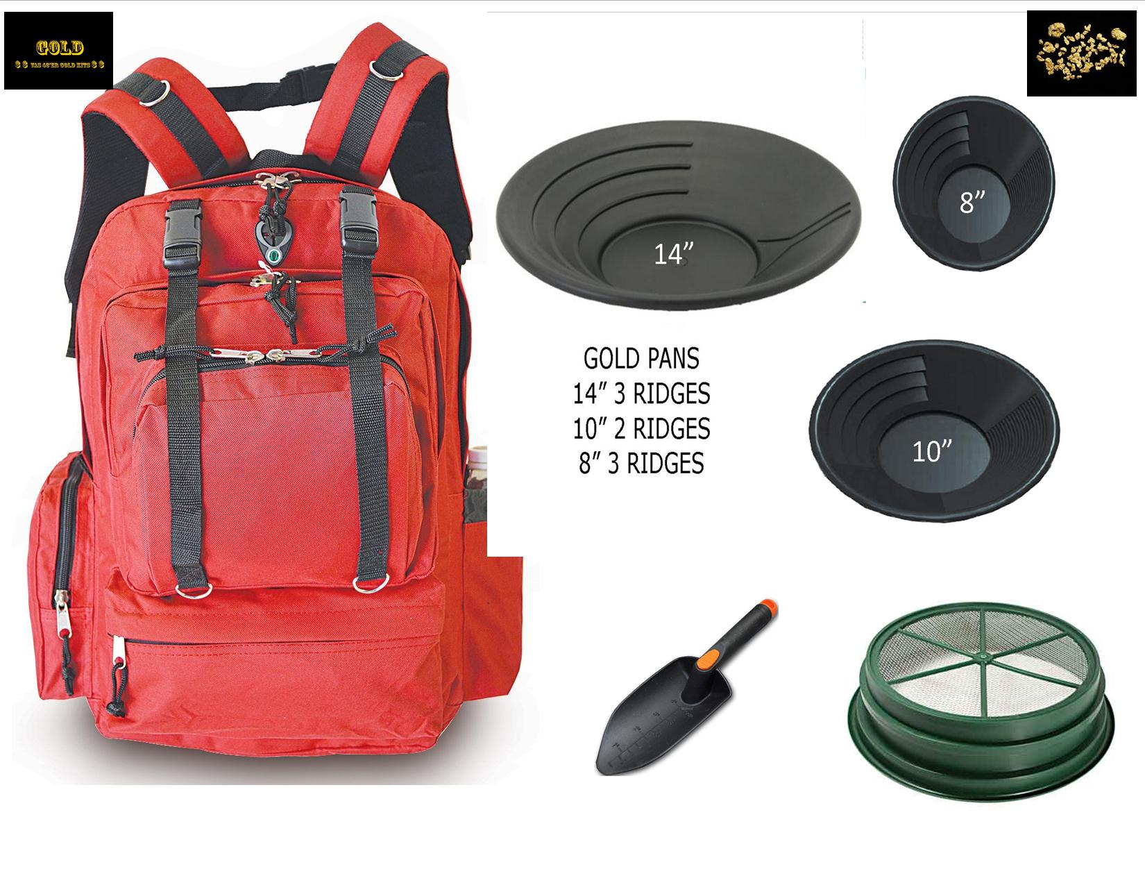 gold mining backpack