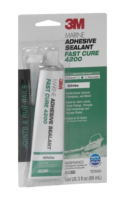 3M 05260 White Marine Adhesive/Sealant Fast Cure 4200, 3 oz eBay